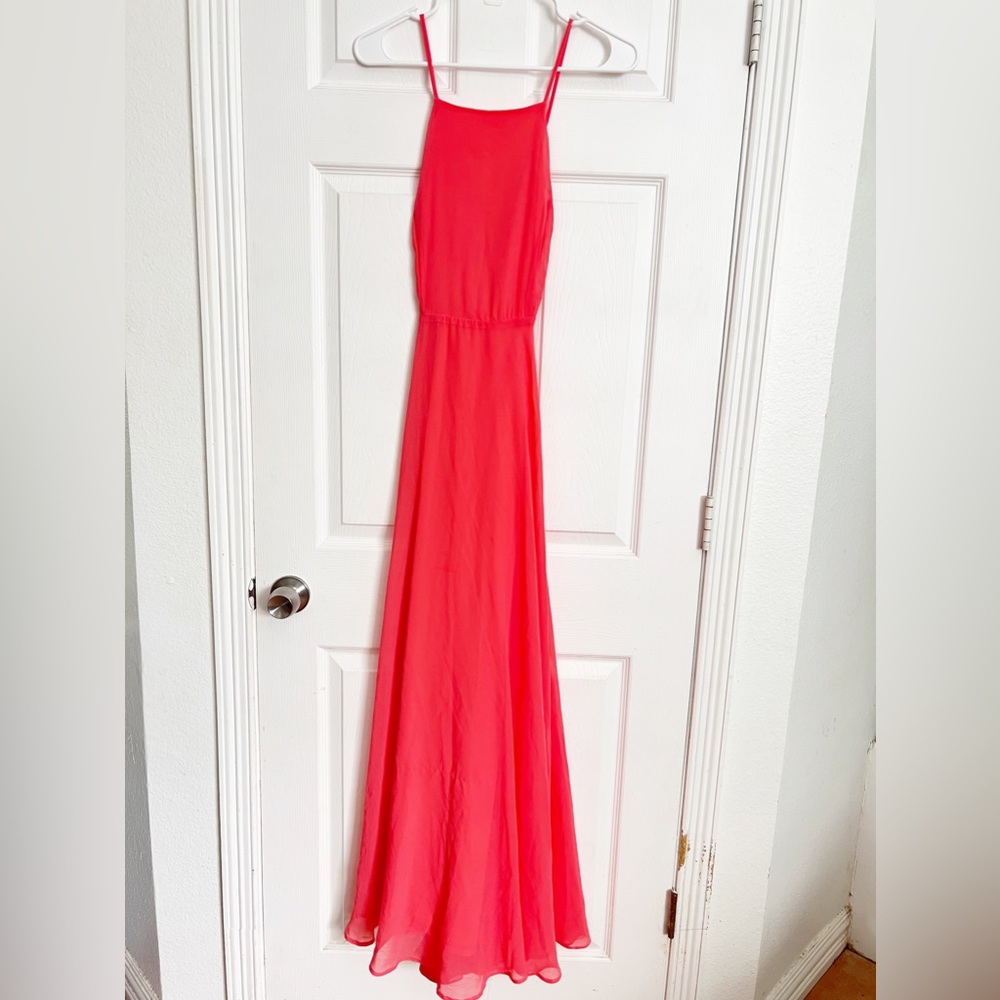 Lulus | Mythical Kind of Love Coral Maxi Dress